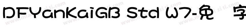 DFYanKaiGB Std W7字体转换